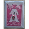 Schutzengel Karte mit Anhänger pink