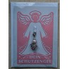 Schutzengel Karte mit Anhänger rosa