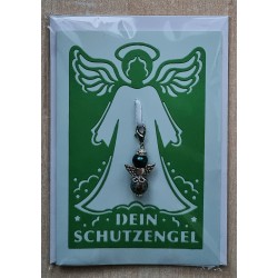 Schutzengel Karte mit Anhänger grün