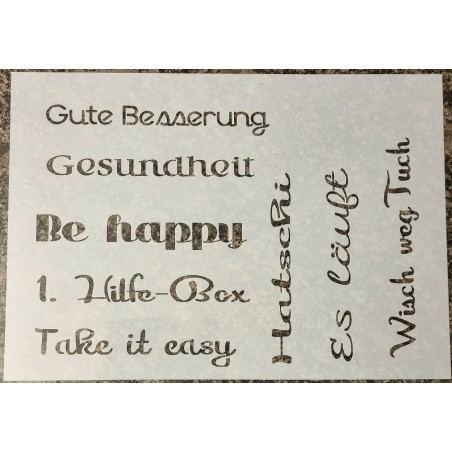 Schablone Gesundheit