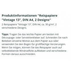 Reispapier Vintage 13