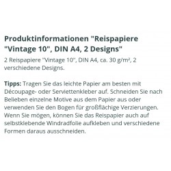 Reispapier Vintage 10