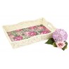 Reispapier Rosen und Schmetterlinge