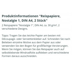 Reispapier Nostalgie 1