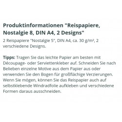 Reispapier Nostalgie 8