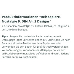 Reispapier Nostalgie 9