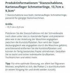 Metall Stanzform Schmetterlinge