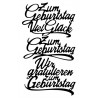 Metall Stanzform Geburtstagswünsche