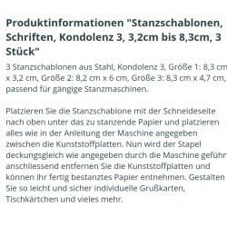 Metall Stanzform Kondolenz