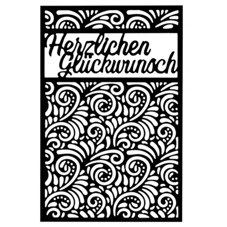 Metall Stanzform Herzlichen Glückwunsch