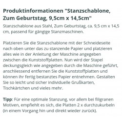 Metall Stanzform Zum Geburtstag
