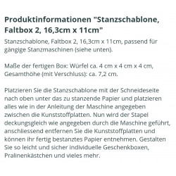 Metall Stanzform Faltbox Rosen