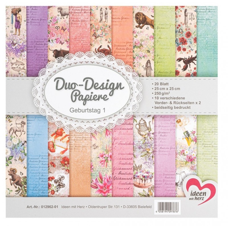 Duo Design Papier Geburtstag 1