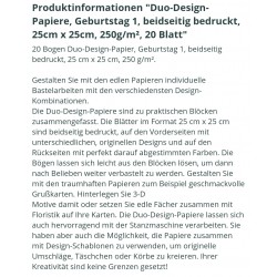 Duo Design Papier Geburtstag 1