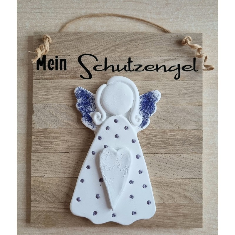 Schild Mein Schutzengel lila