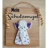 Schild Mein Schutzengel violette