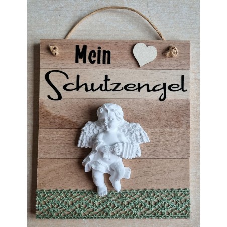 Schild Mein Schutzengel salbei