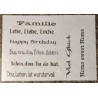 Schablone Diverse Wörter (Familie)
