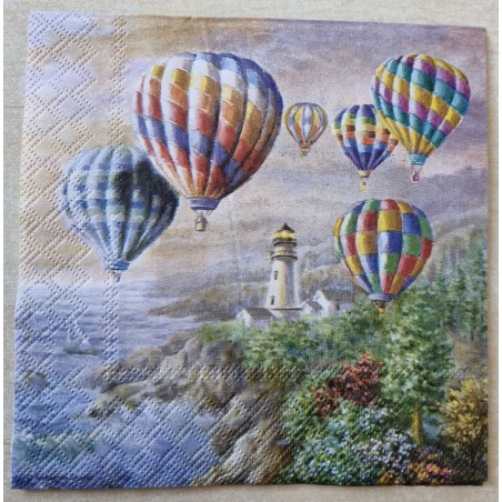 Serviette Heissluftballons