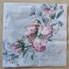 Serviette Rosen seegrün