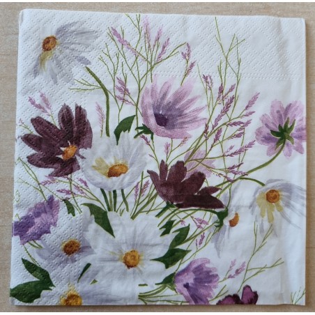 Serviette Wiesenblumen