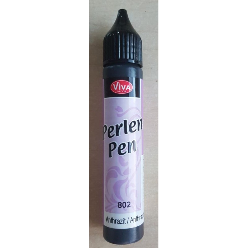 Perlen Pen anthrazit