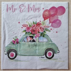 Serviette Mr. & Mrs.