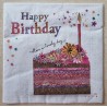 Serviette Happy Birthday/ Kuchen