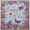 Serviette Happy Birthday/ Blumen