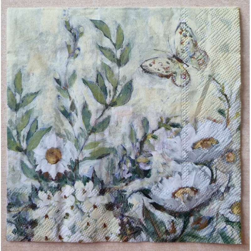 Serviette Margriten aquarell