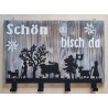 Garderobe "Schön bisch da"