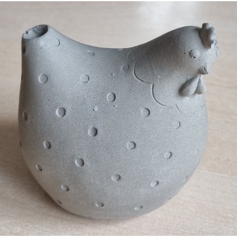 Beton Huhn grau Wetterfest