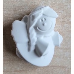 Beton Engel Mädchen weiss