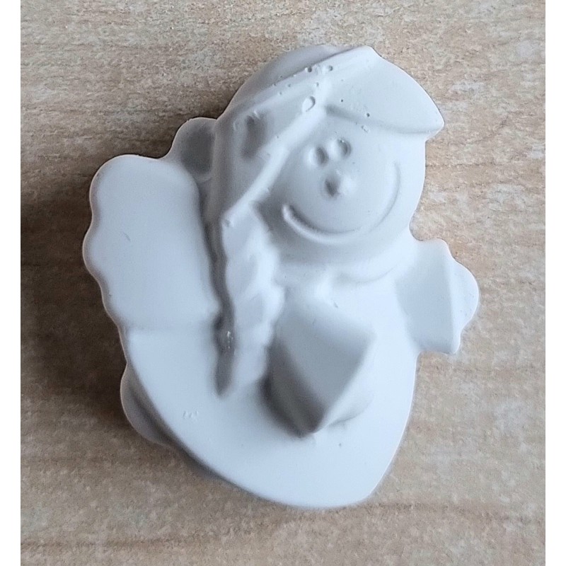 Beton Engel Mädchen weiss