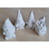 Beton Wichtel mit Kleeblatt weiss