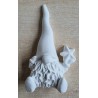 Beton Wichtel mit Stern weiss