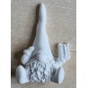 Beton Wichtel mit Geschenk weiss