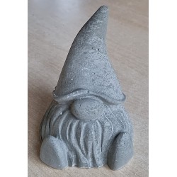Beton Wichtel sitzend grau