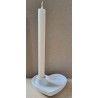 Beton Herz Kerzenhalter weiss