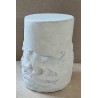 Beton Bär/Baumstamm weiss