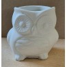 Beton Eule weiss