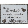 Schablone Ein Lächeln