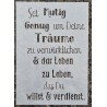Schablone Sei Mutig genug