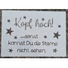 Schablone Kopf hoch