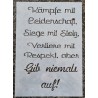 Schablone Kämpfe mit Leidenschaft