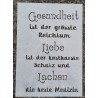 Schablone Gesundheit ist der grösste Reichtum