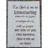 Schablone Das Glück ist wie ein Schmetterling
