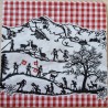 Serviette Scherenschnitt rot