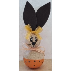 Holzkugeln Kaninchen orange