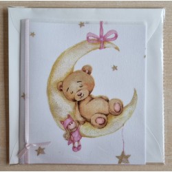 Teddybär/Mond rosa